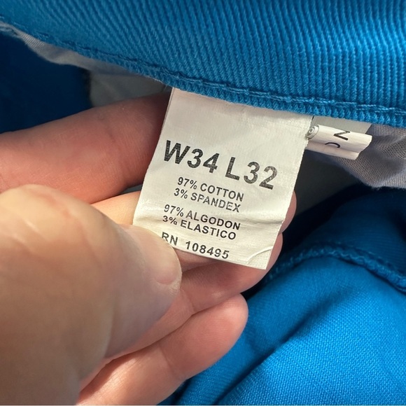 Victorious jeans, size 34x32, bright blue, twill, skinny, spring, summer - Picture 8 of 8